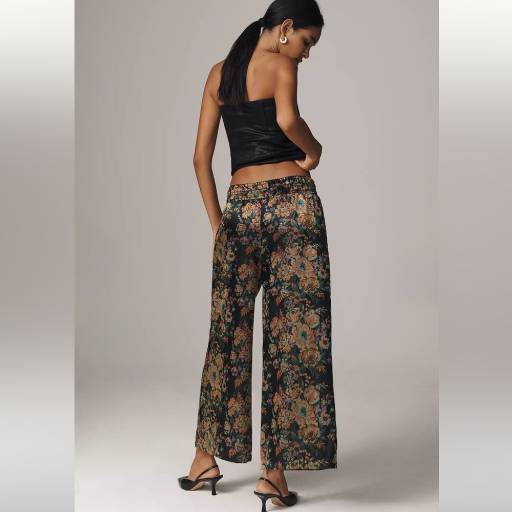Anthropologie The Somerset Pull-On Pants:
Cropped Jacquard Edition Size Small - Picture 3 of 11